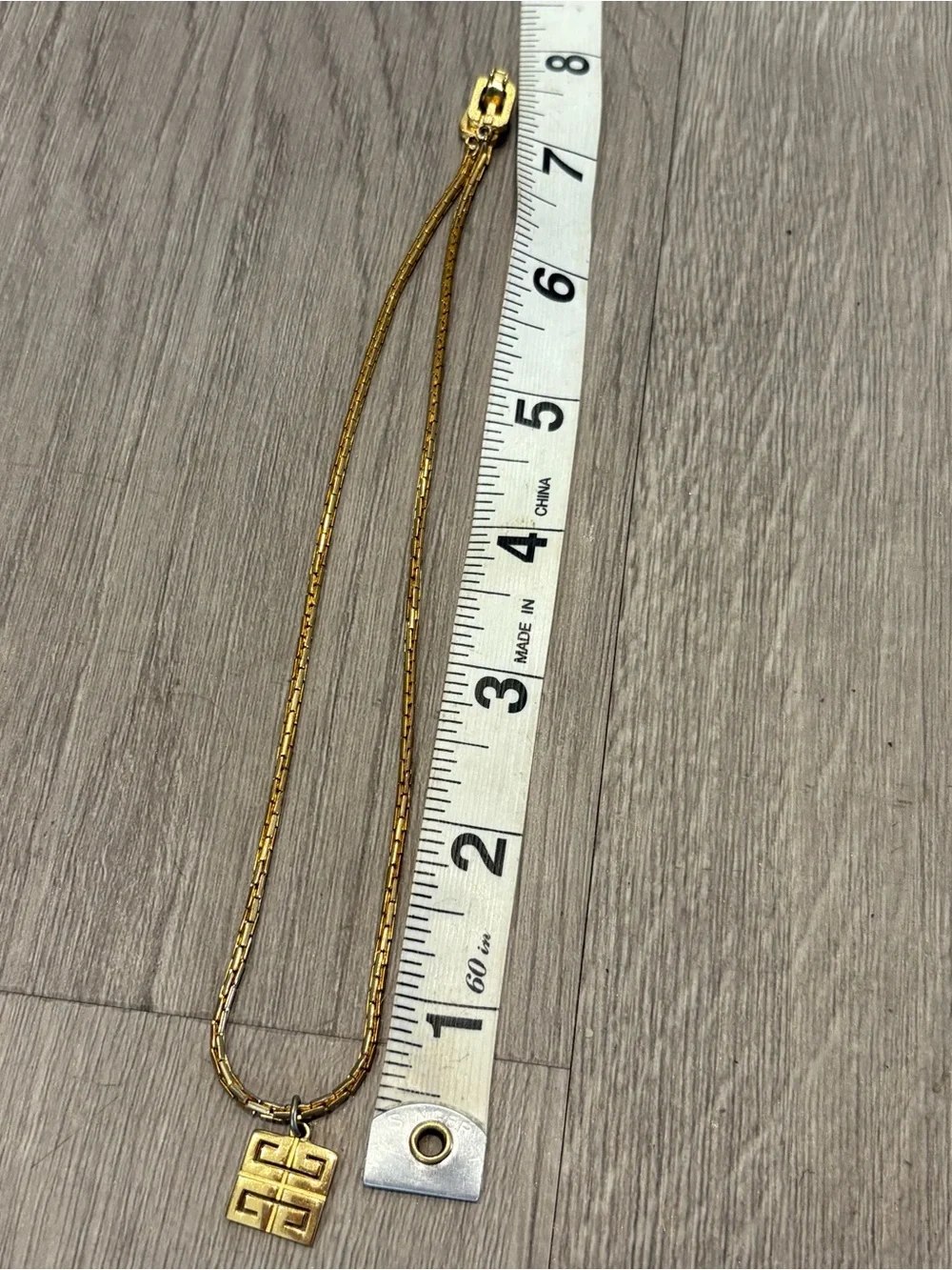 Gold-Tone Square Pendant Necklace - Women's Jewelry